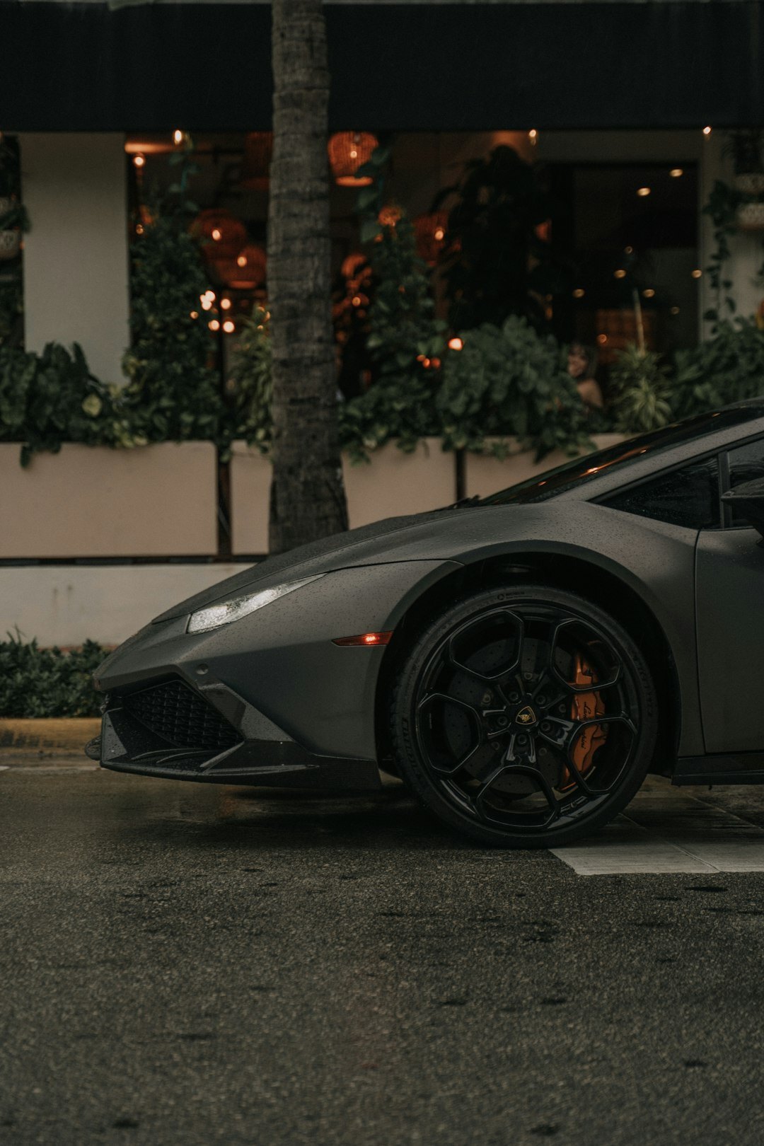 luxury car parked