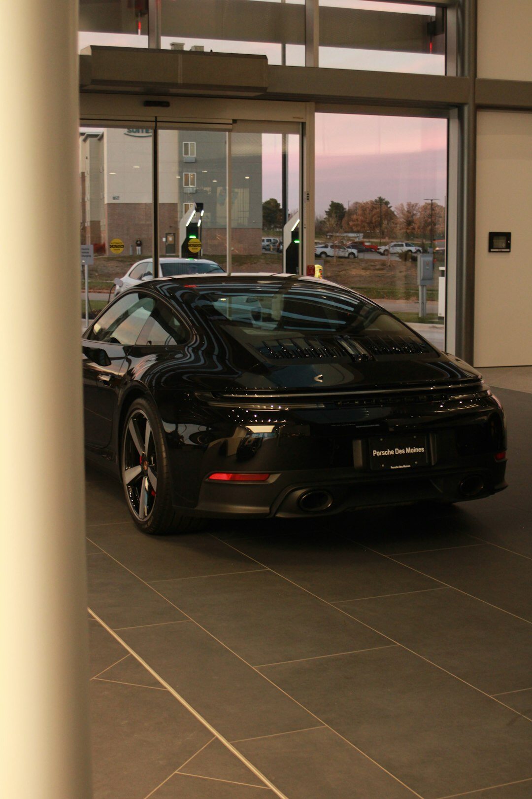 luxury car showroom