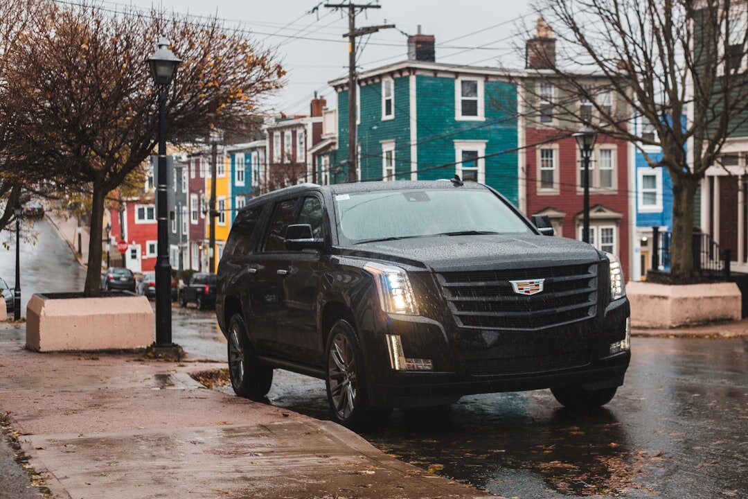 luxury suv on road