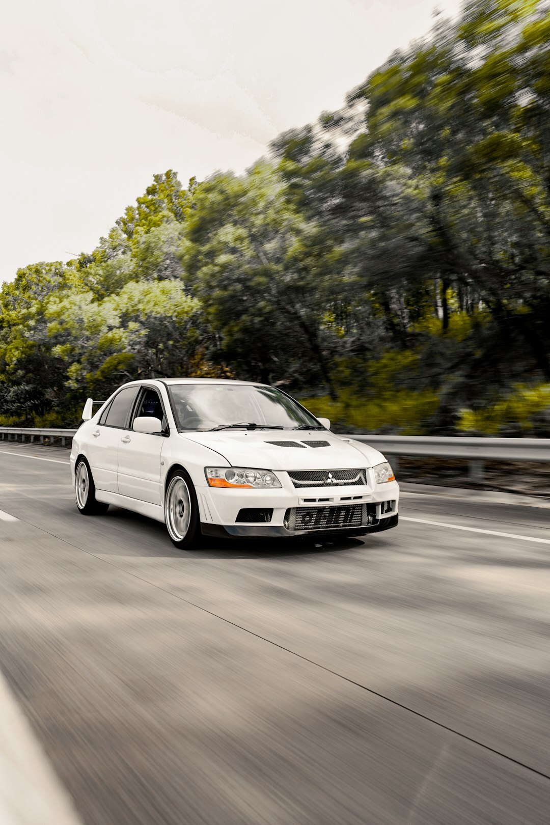 sports sedan driving