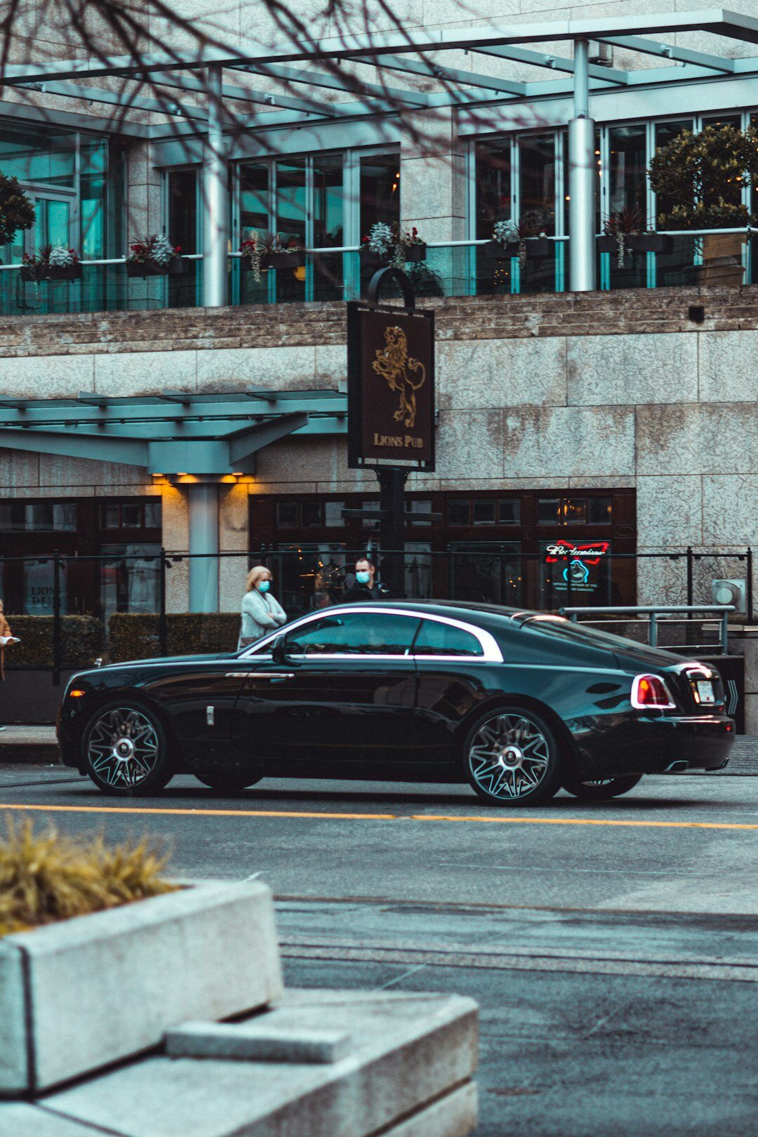 luxury car on road