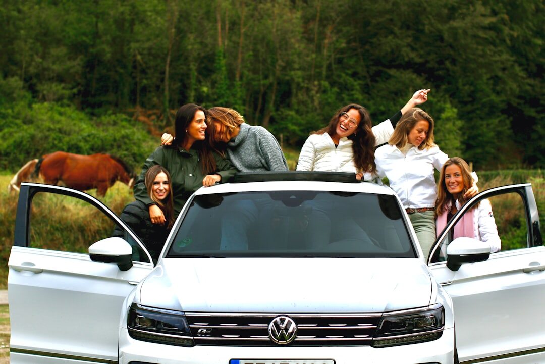 family in luxury SUV