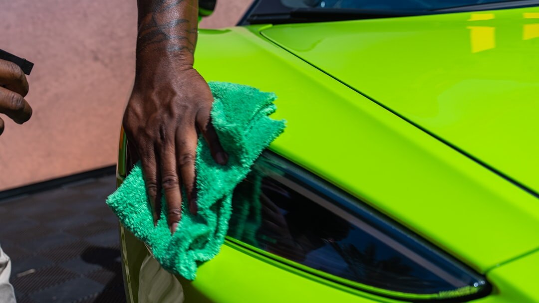 car wax application