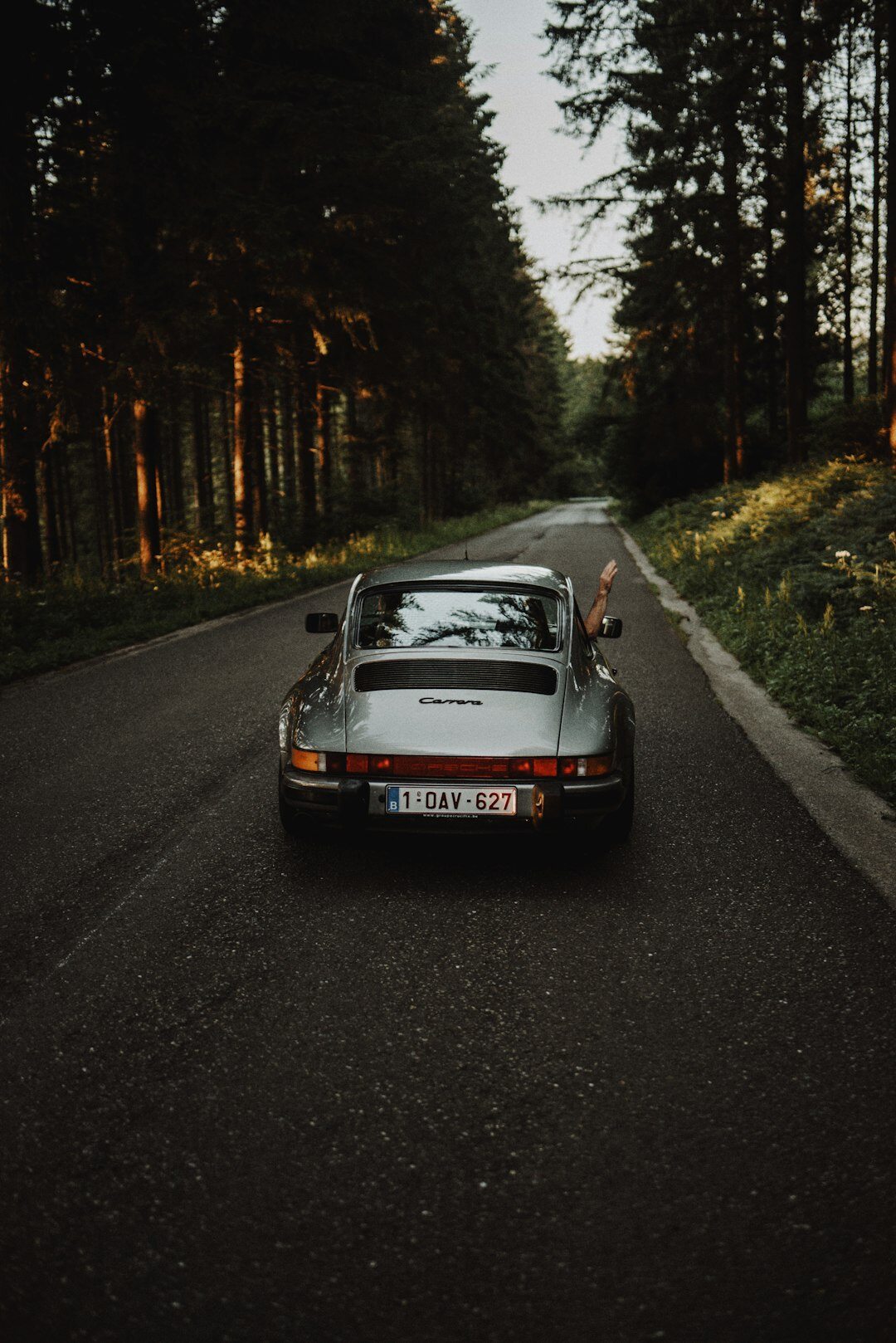 sports car on road