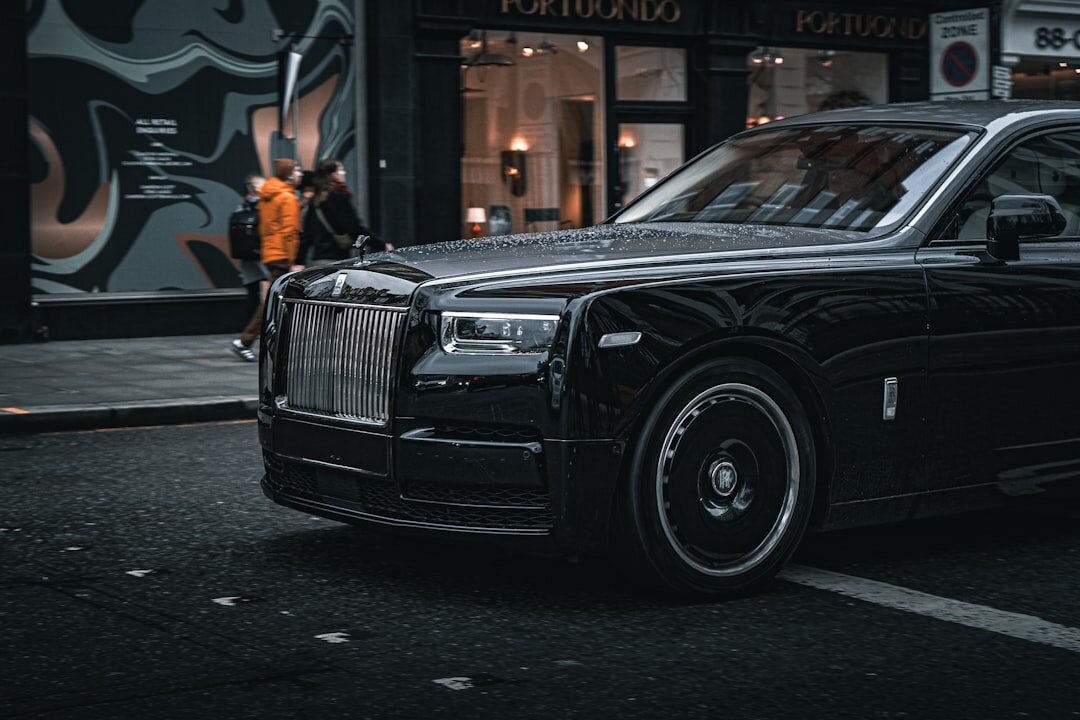 luxury car parked