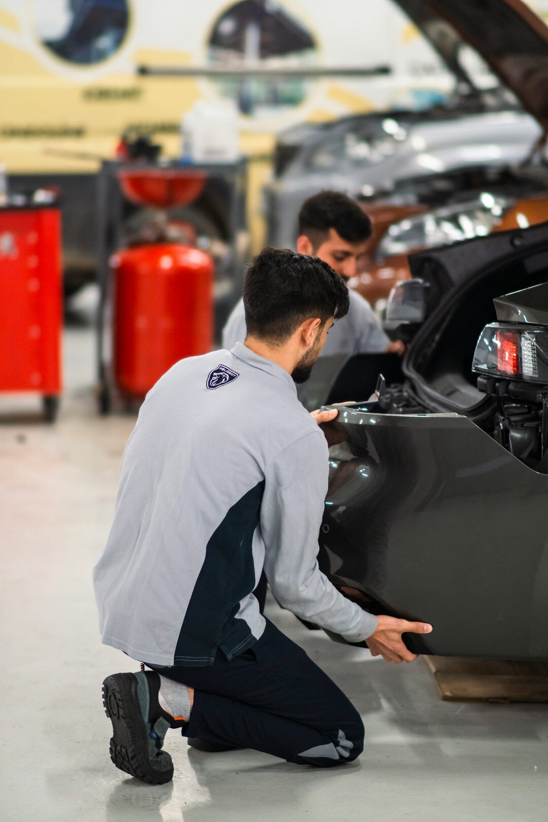 car mechanic working